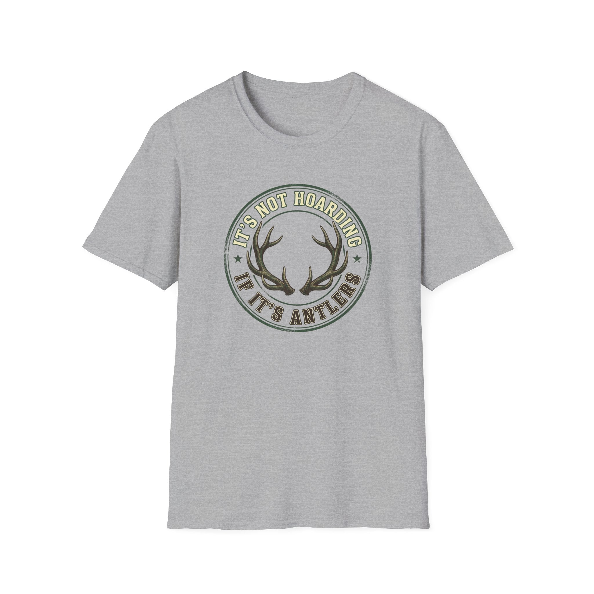 It's Not Hoarding if it's Antlers Badge T-Shirt