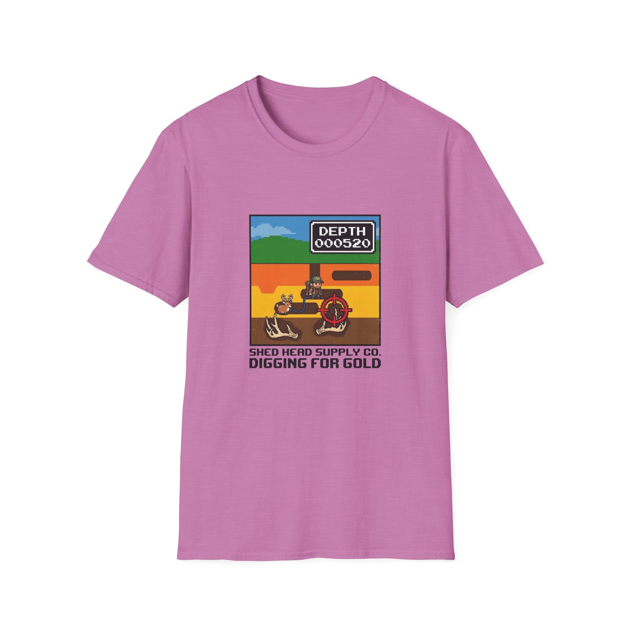 Digging For Gold 80's Video Game T-Shirt