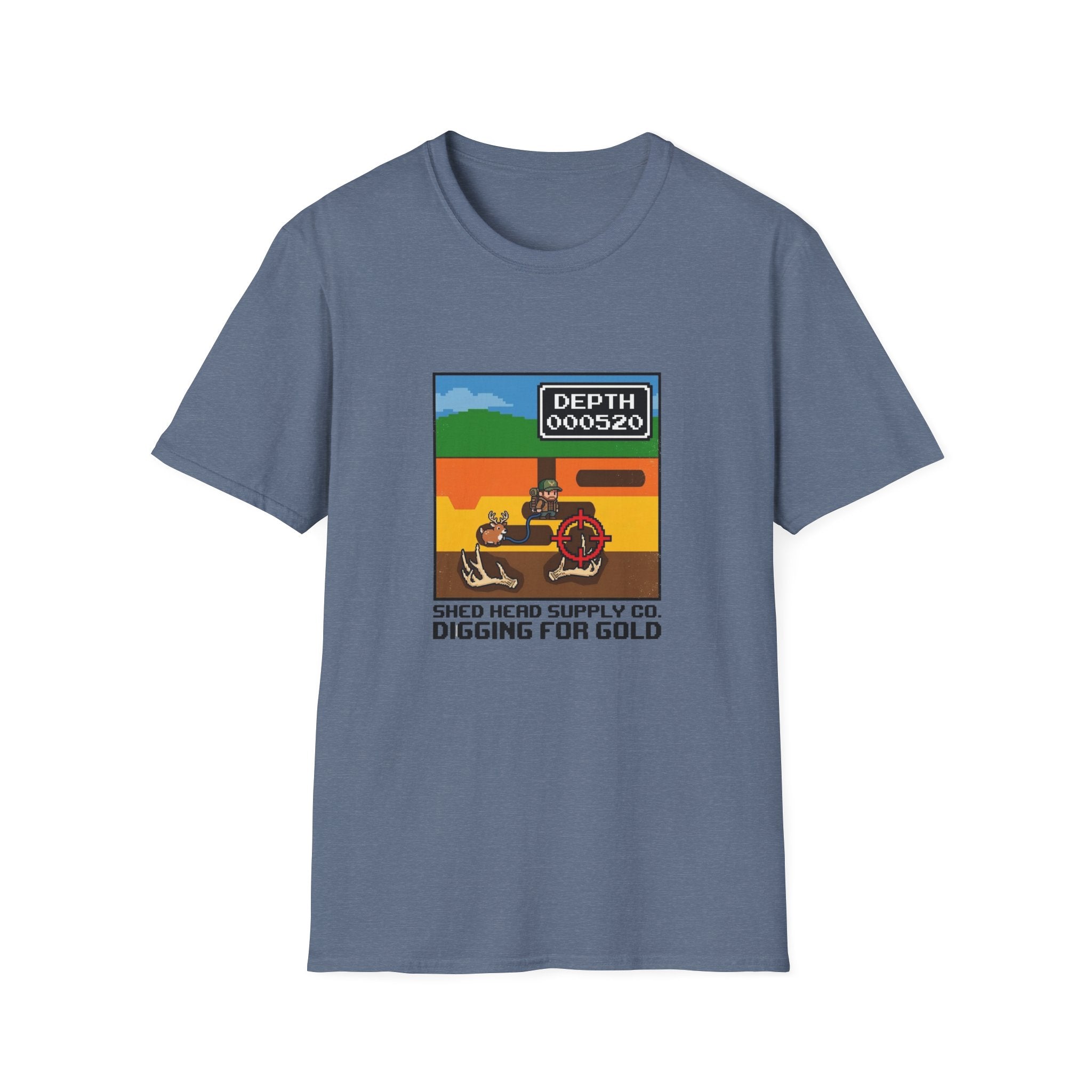 Digging For Gold 80's Video Game T-Shirt