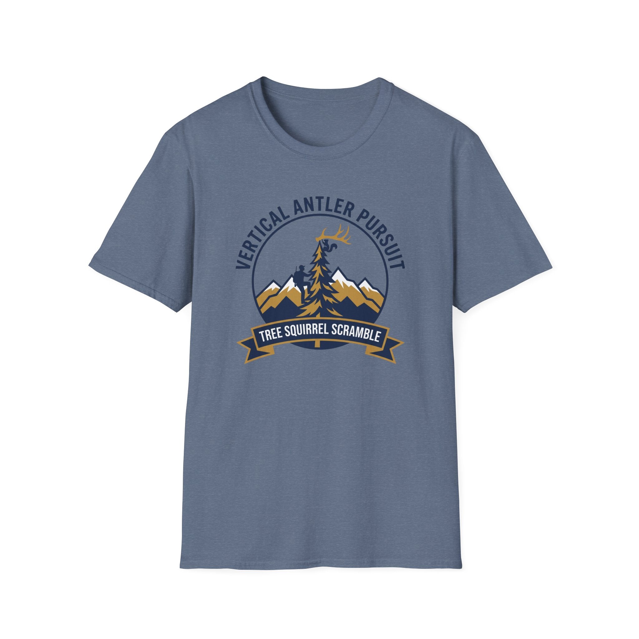 Vertical Antler Pursuit / Tree Squirrel Scramble T-Shirt