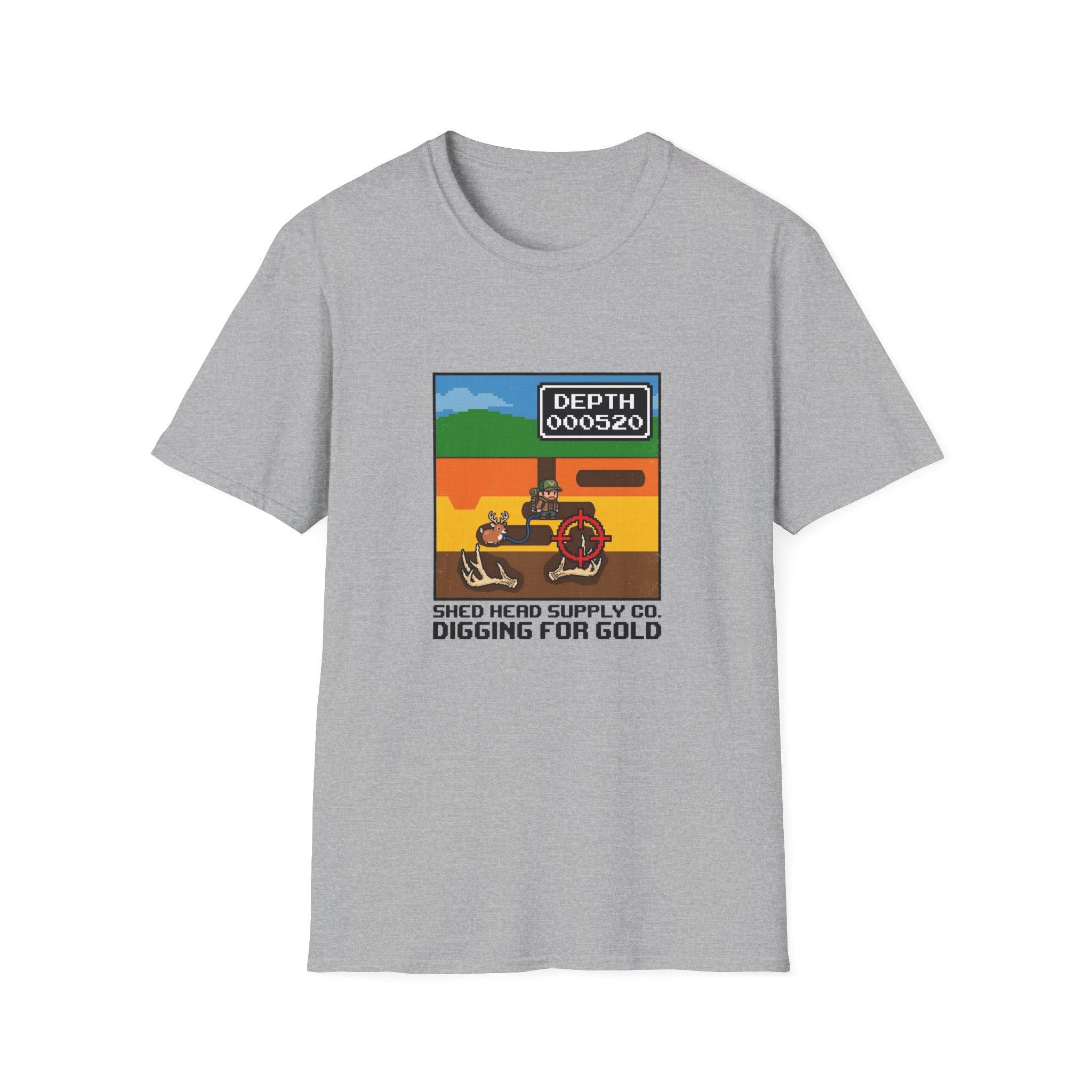 Digging For Gold 80's Video Game T-Shirt