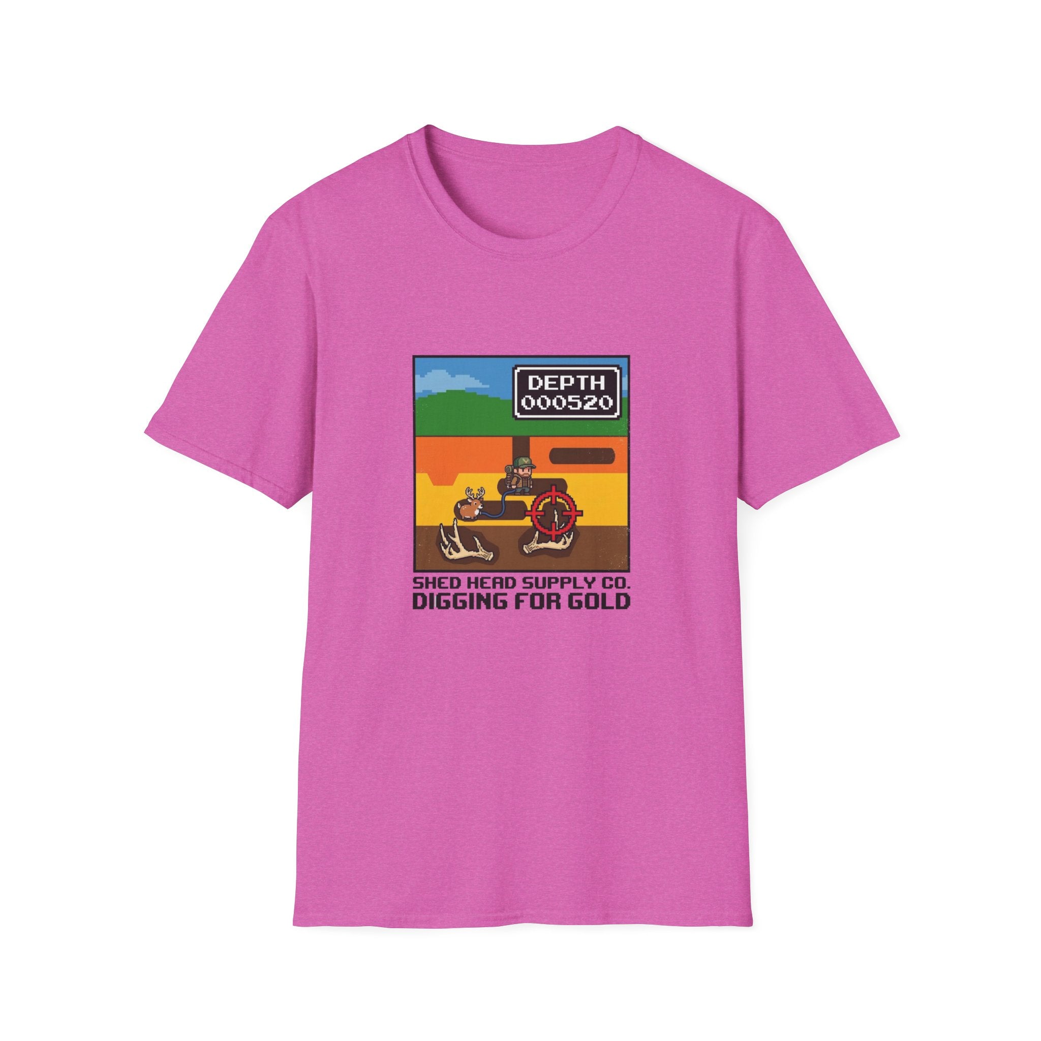 Digging For Gold 80's Video Game T-Shirt