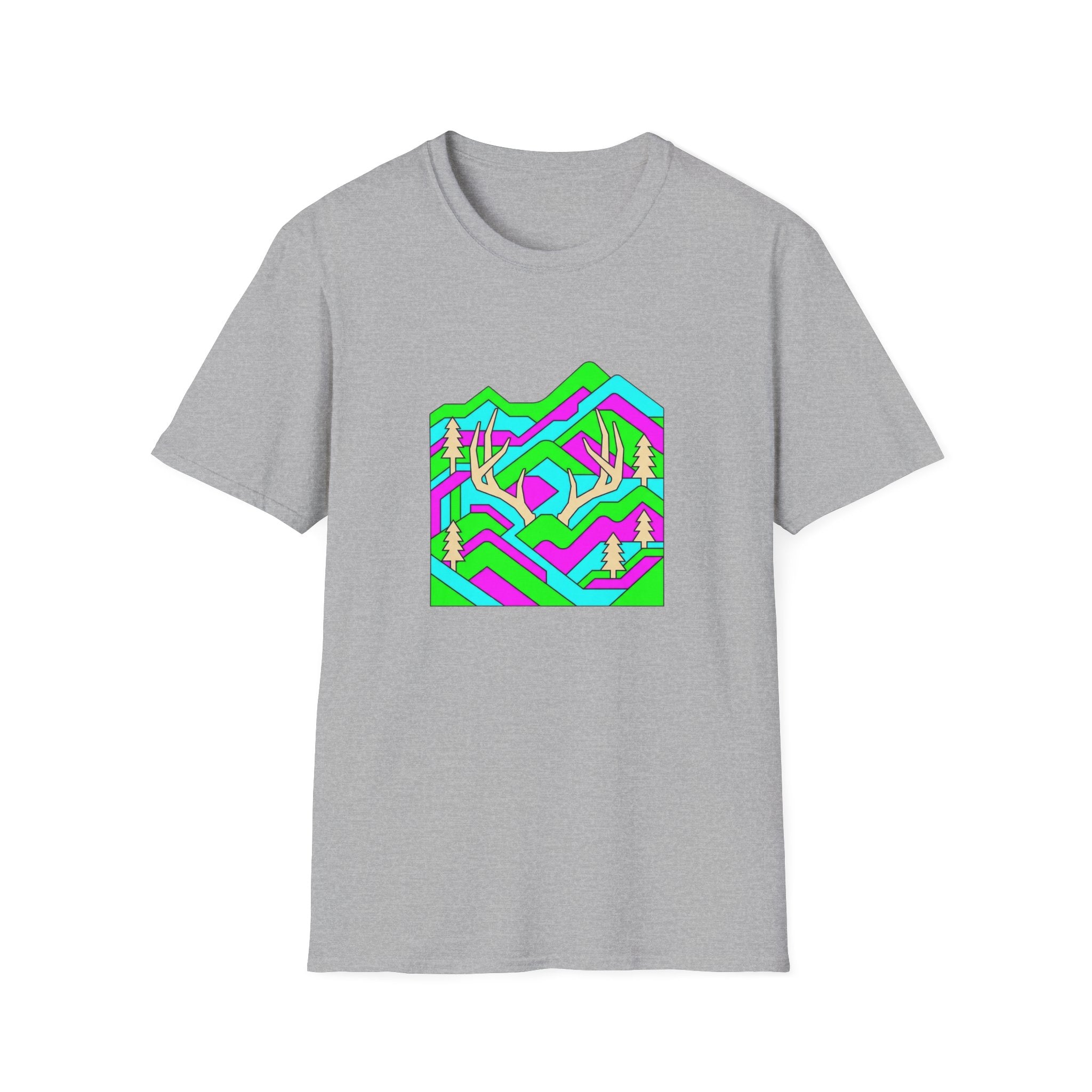 Neon Mountain Sheds T-Shirt
