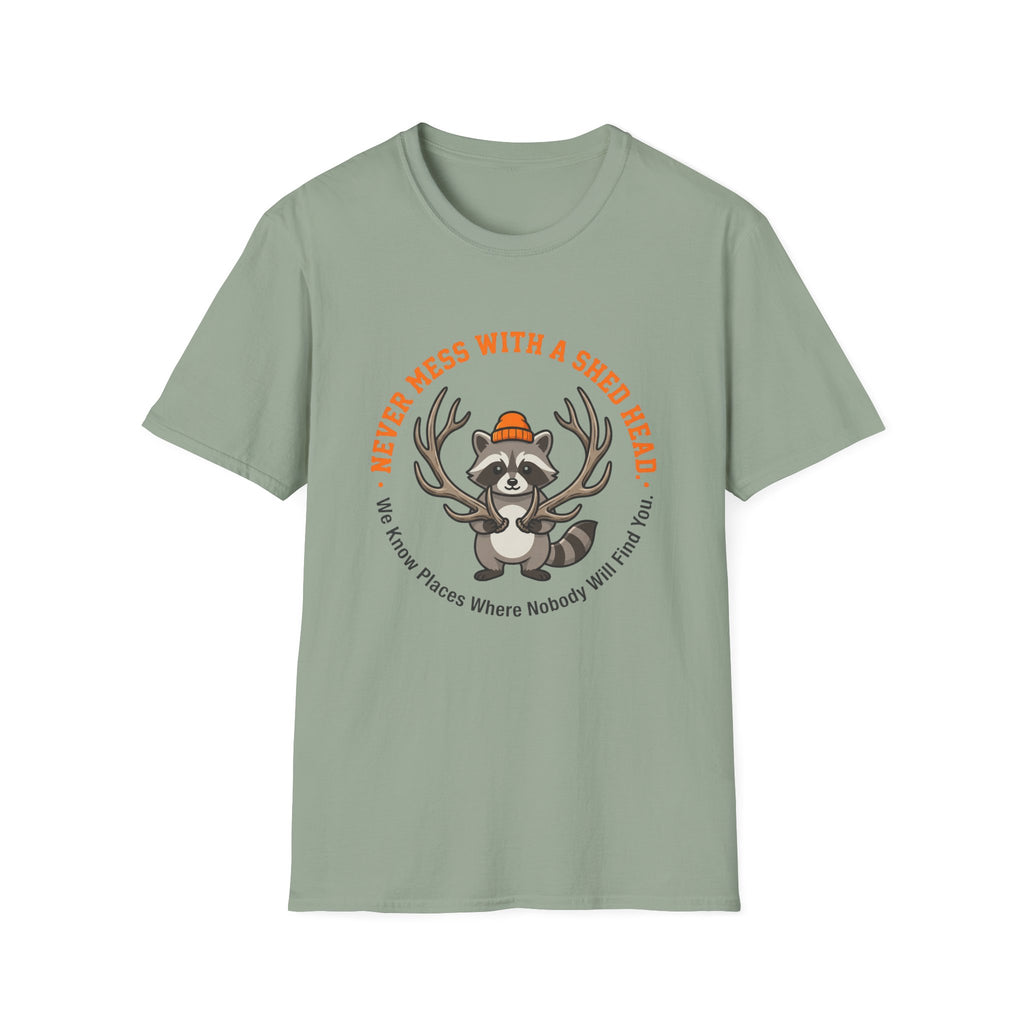 Never Mess With A Shed Head Raccoon T-Shirt