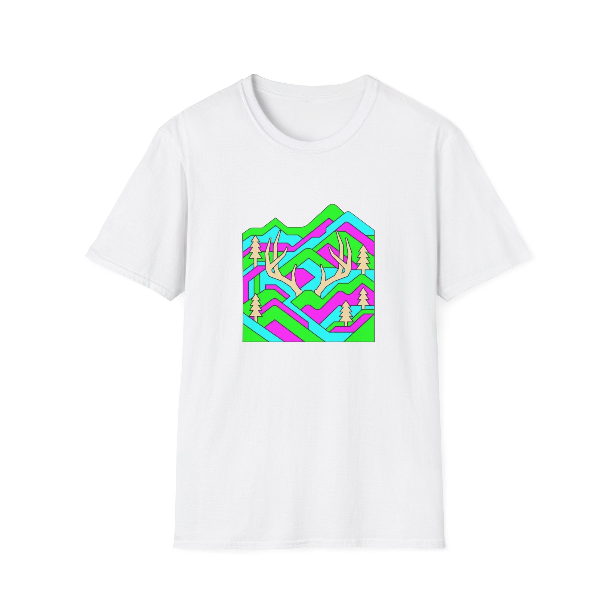 Neon Mountain Sheds T-Shirt