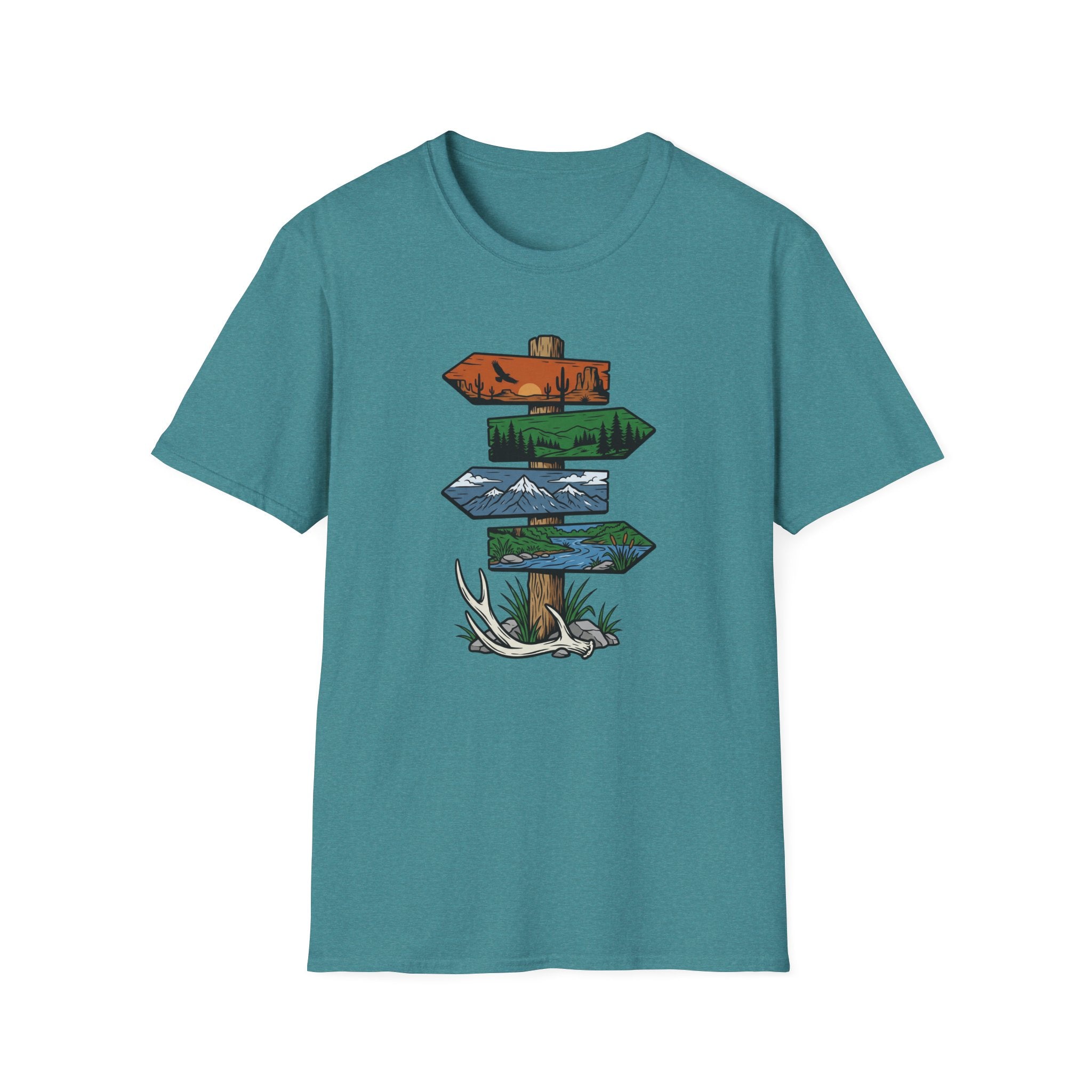 Antler Drop Signpost T-Shirt