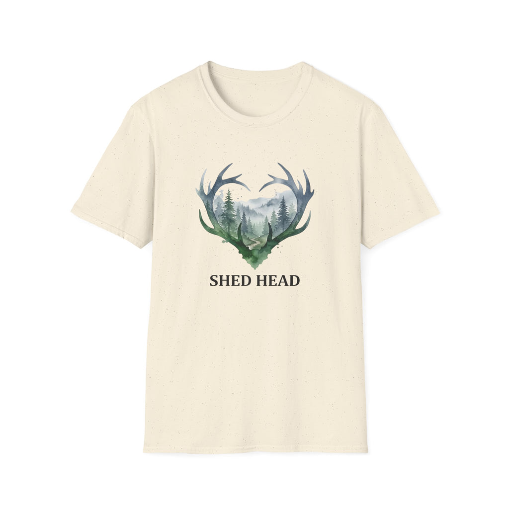 Shed Head Antler Watercolor T-Shirt