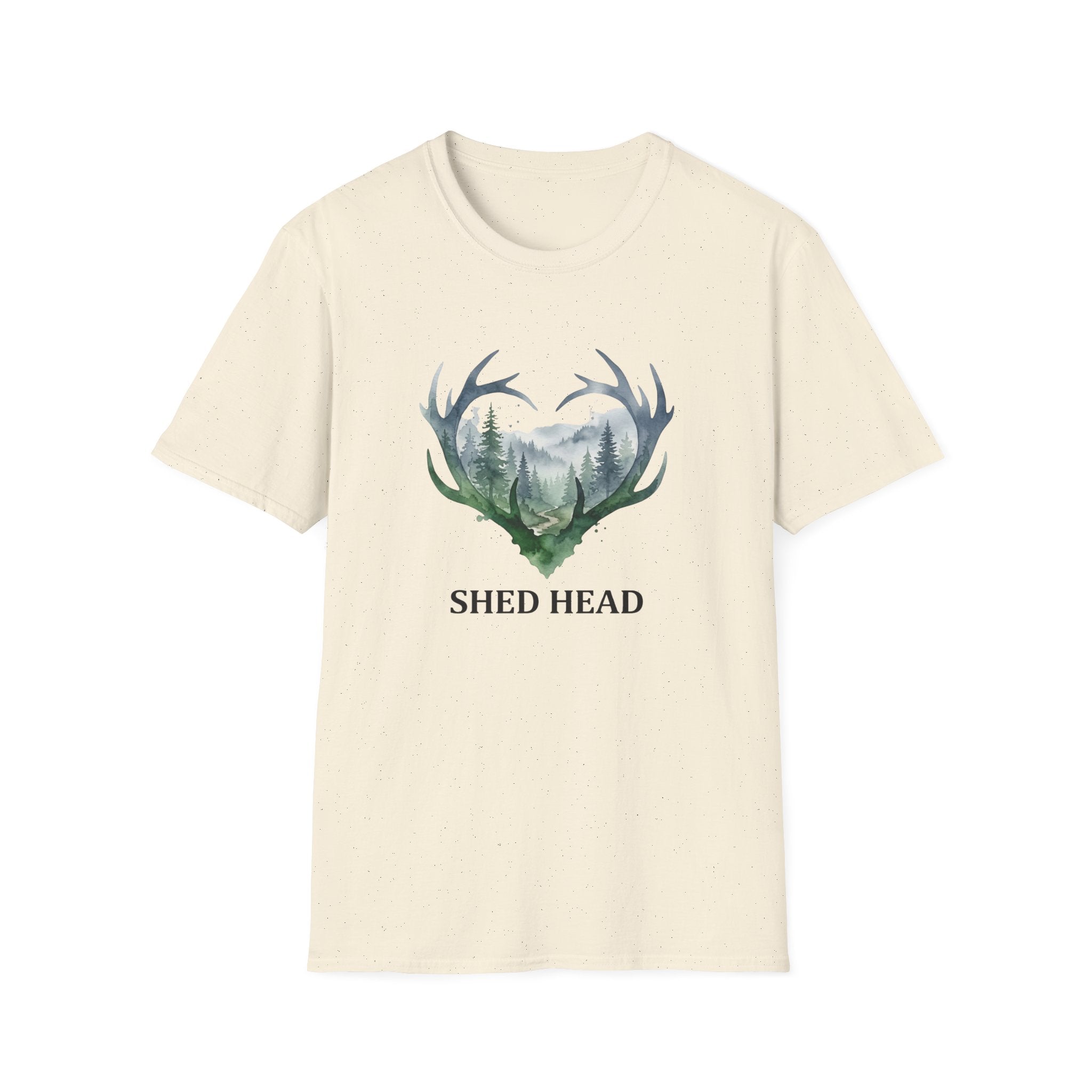 Shed Head Antler Watercolor T-Shirt