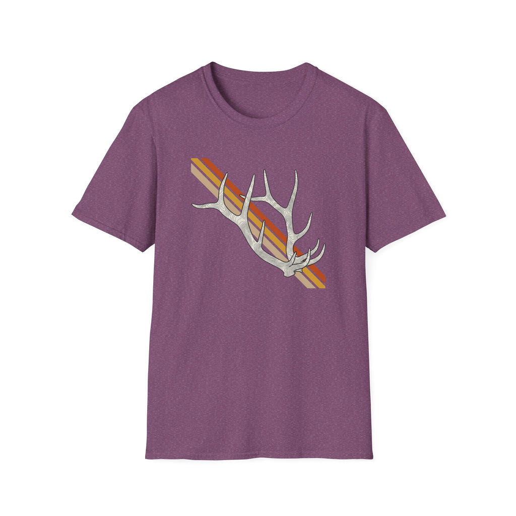 Sunset Stripe Elk Sheds T-Shirt