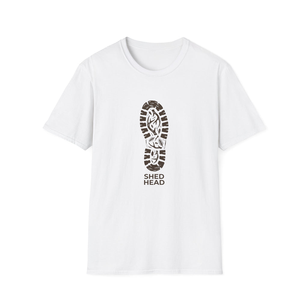 Shed Head Hiking Boot Print T-Shirt