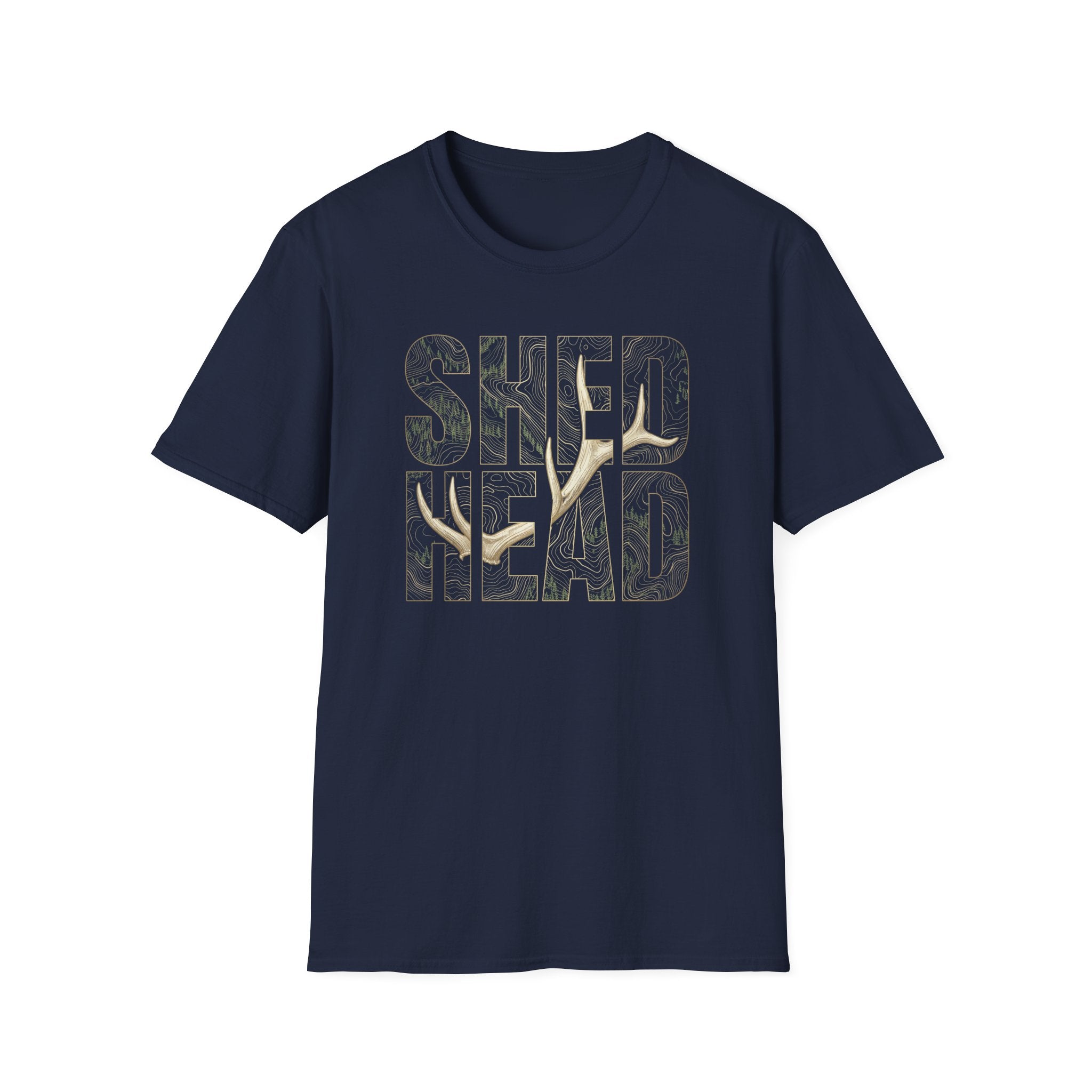 SHED HEAD Elk Shed Topography T-Shirt