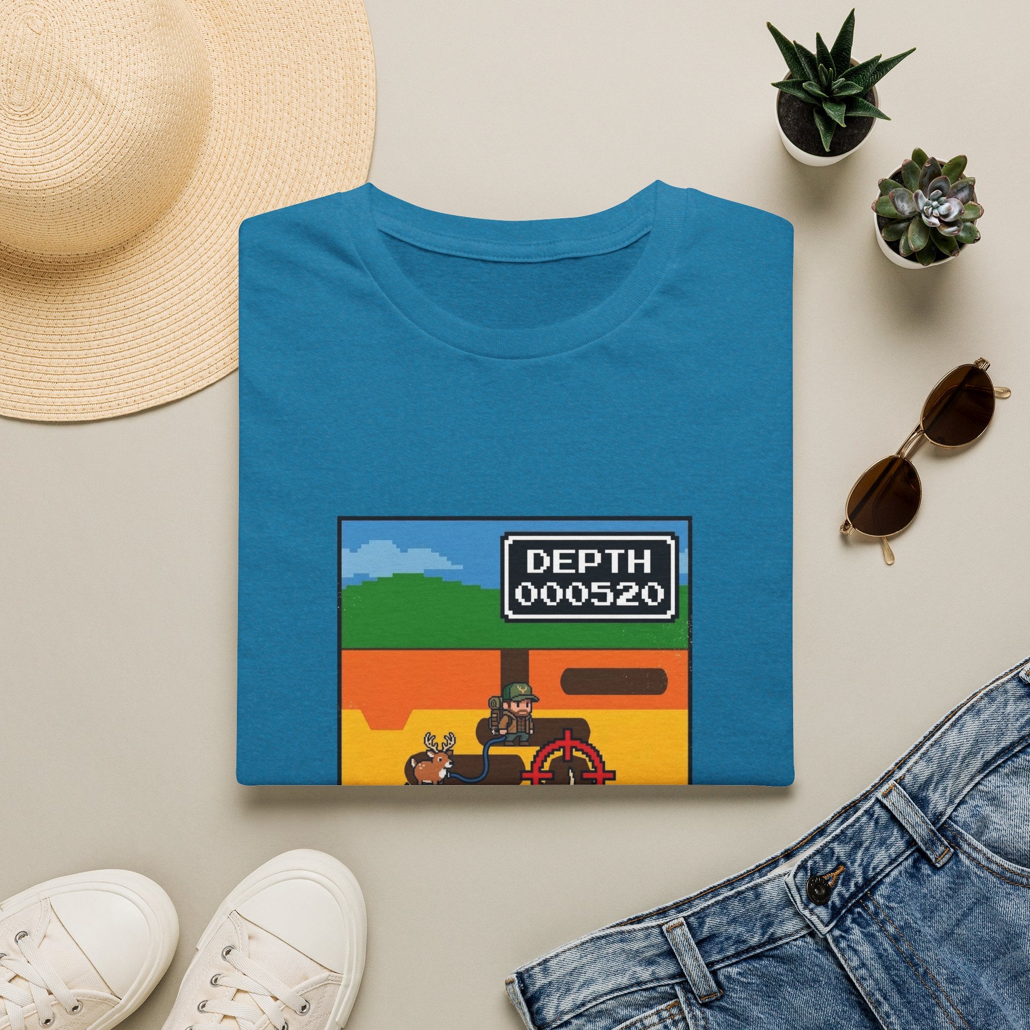 Digging For Gold 80's Video Game T-Shirt