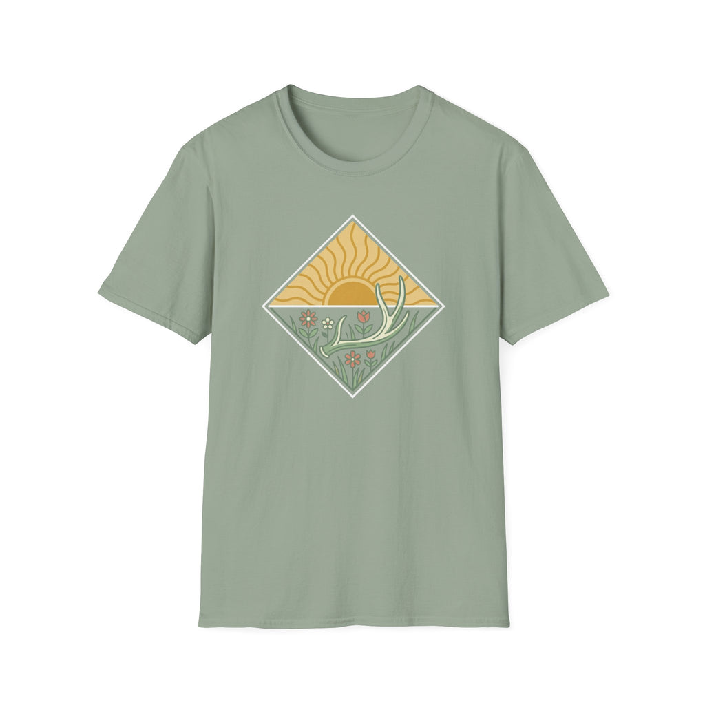 Antler Shed & Wildflowers Diamond T-Shirt
