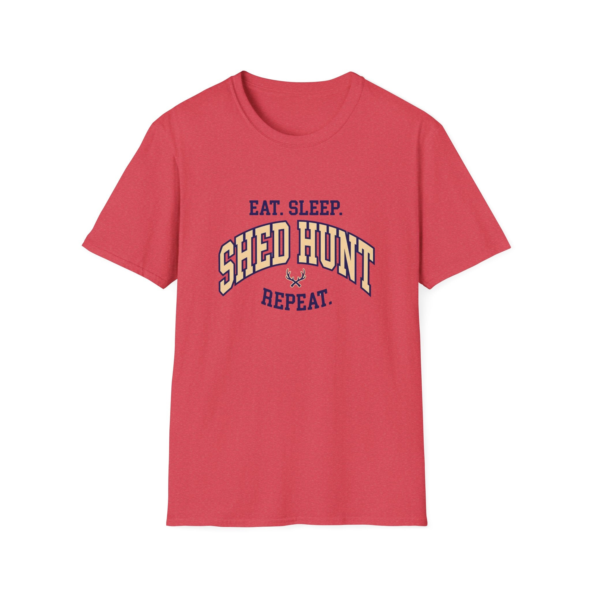 Eat. Sleep. Shed Hunt. Repeat. Collegiate T-Shirt