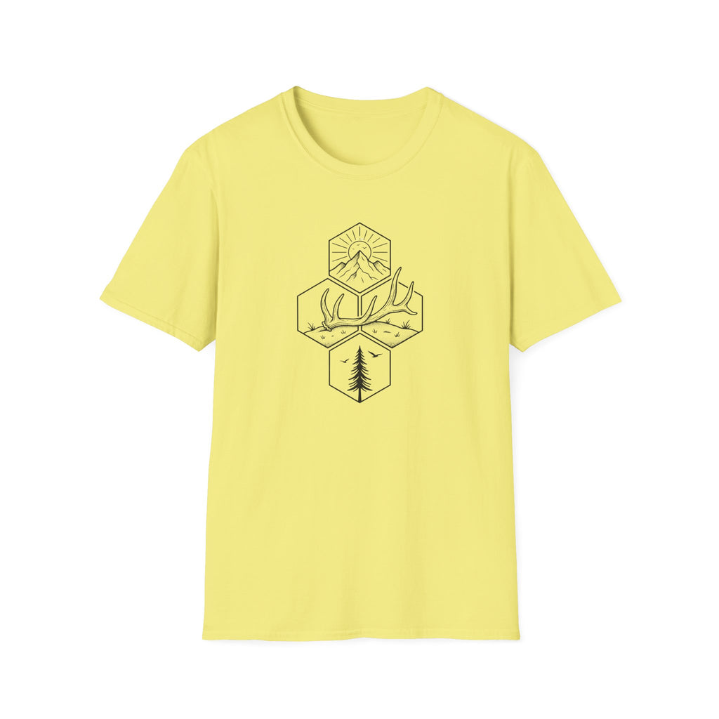 Antler Shed in the Hexagon T-Shirt