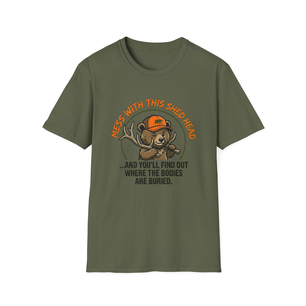 Mess With This Shed Head Bear T-Shirt