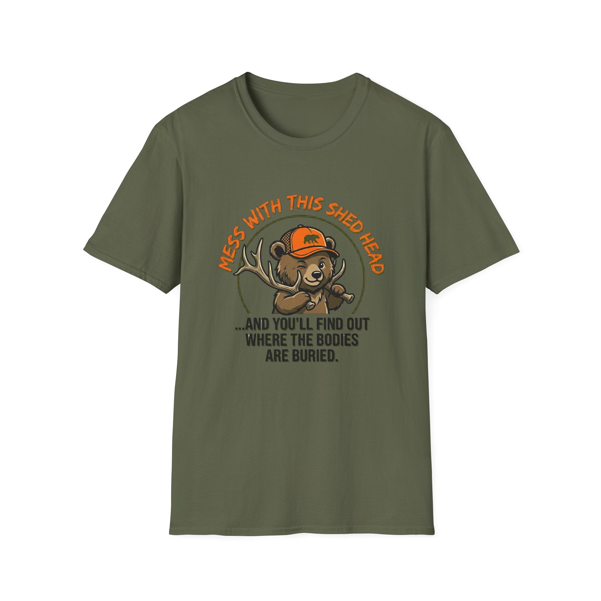 Mess With This Shed Head Bear T-Shirt