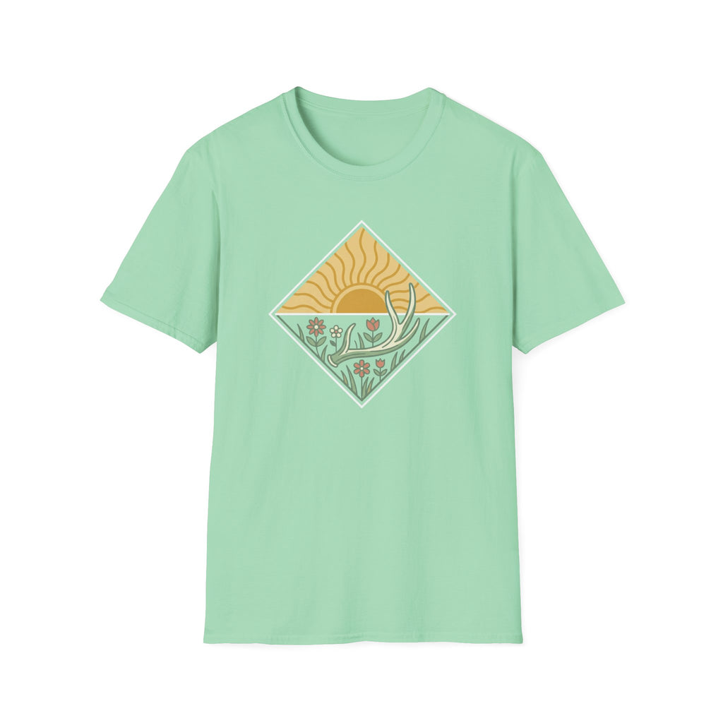 Antler Shed & Wildflowers Diamond T-Shirt
