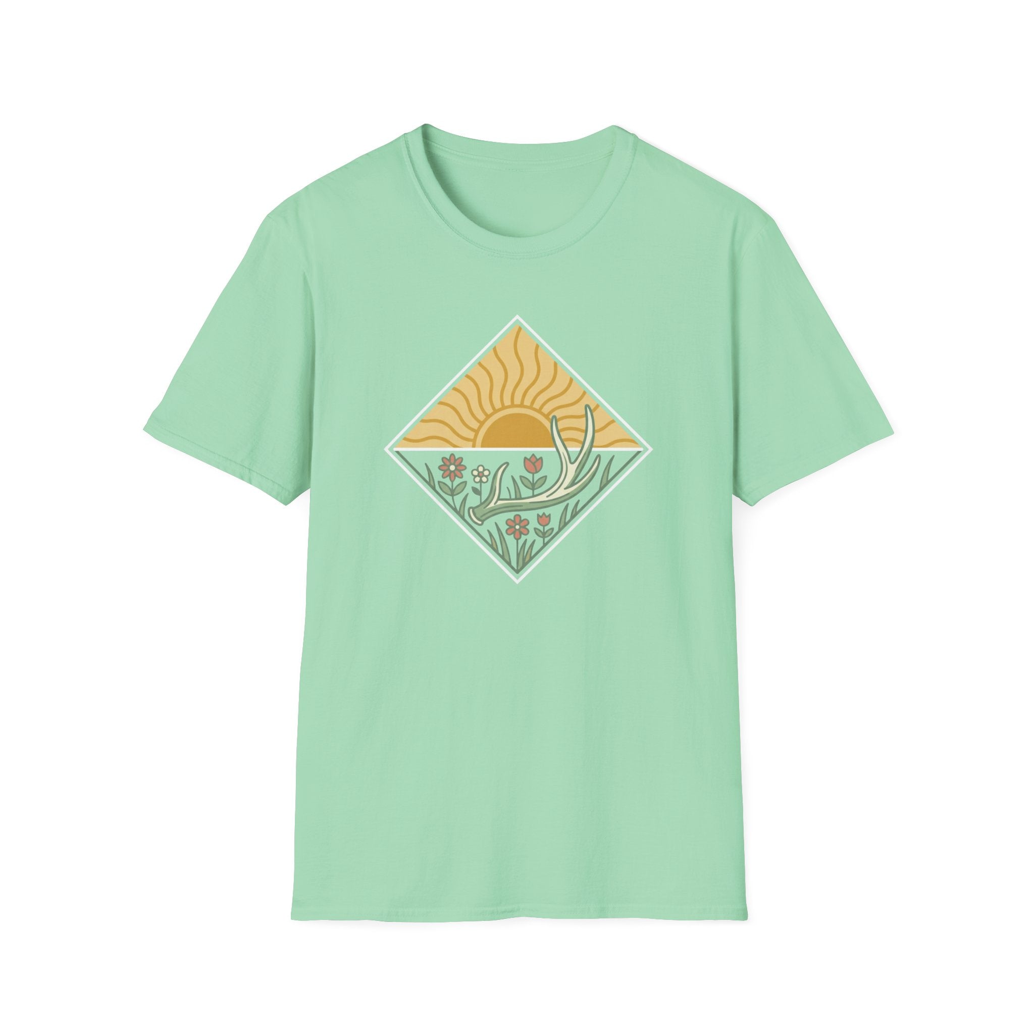 Antler Shed & Wildflowers Diamond T-Shirt
