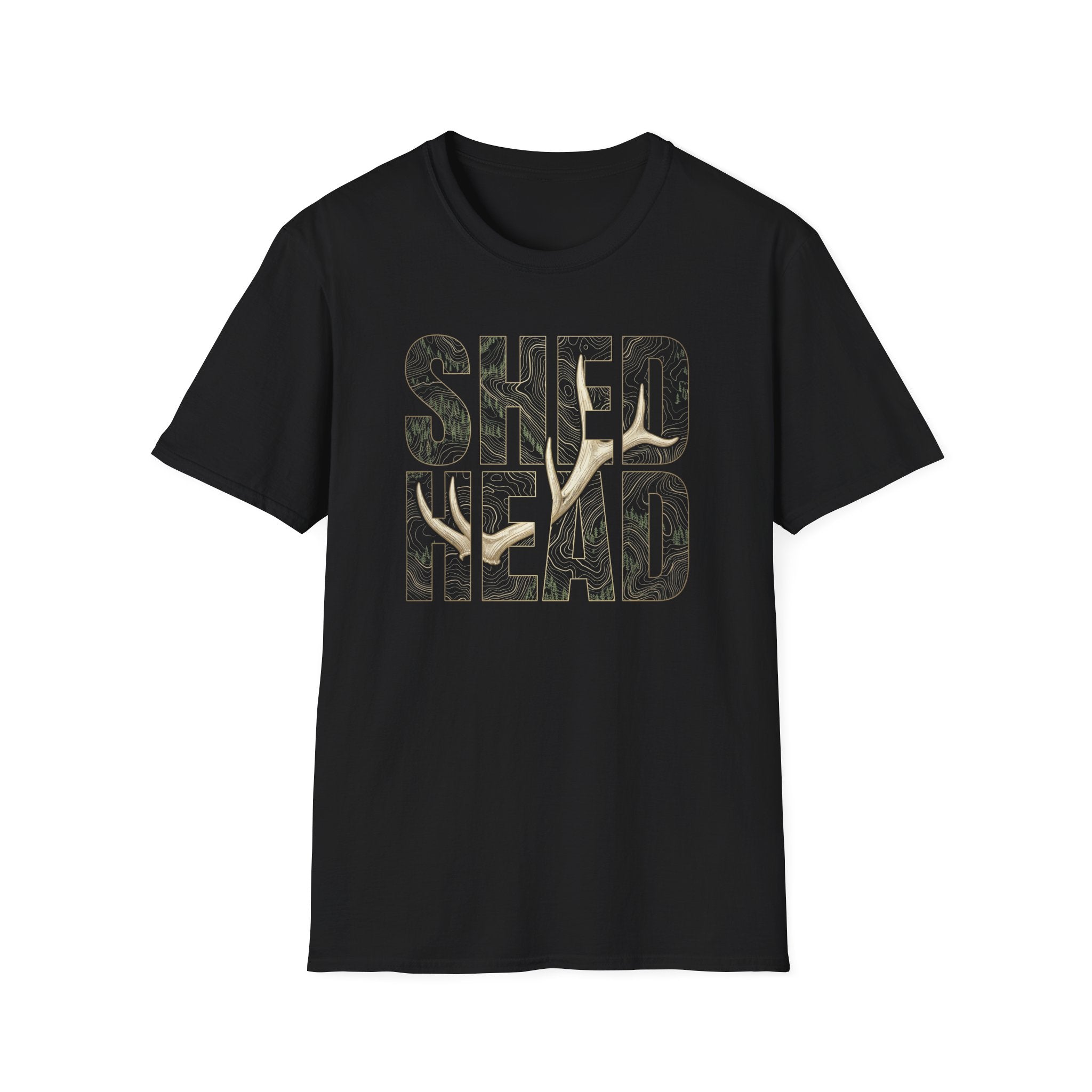 SHED HEAD Elk Shed Topography T-Shirt