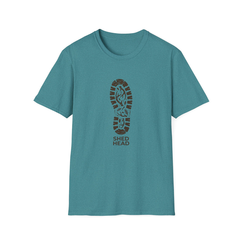 Shed Head Hiking Boot Print T-Shirt