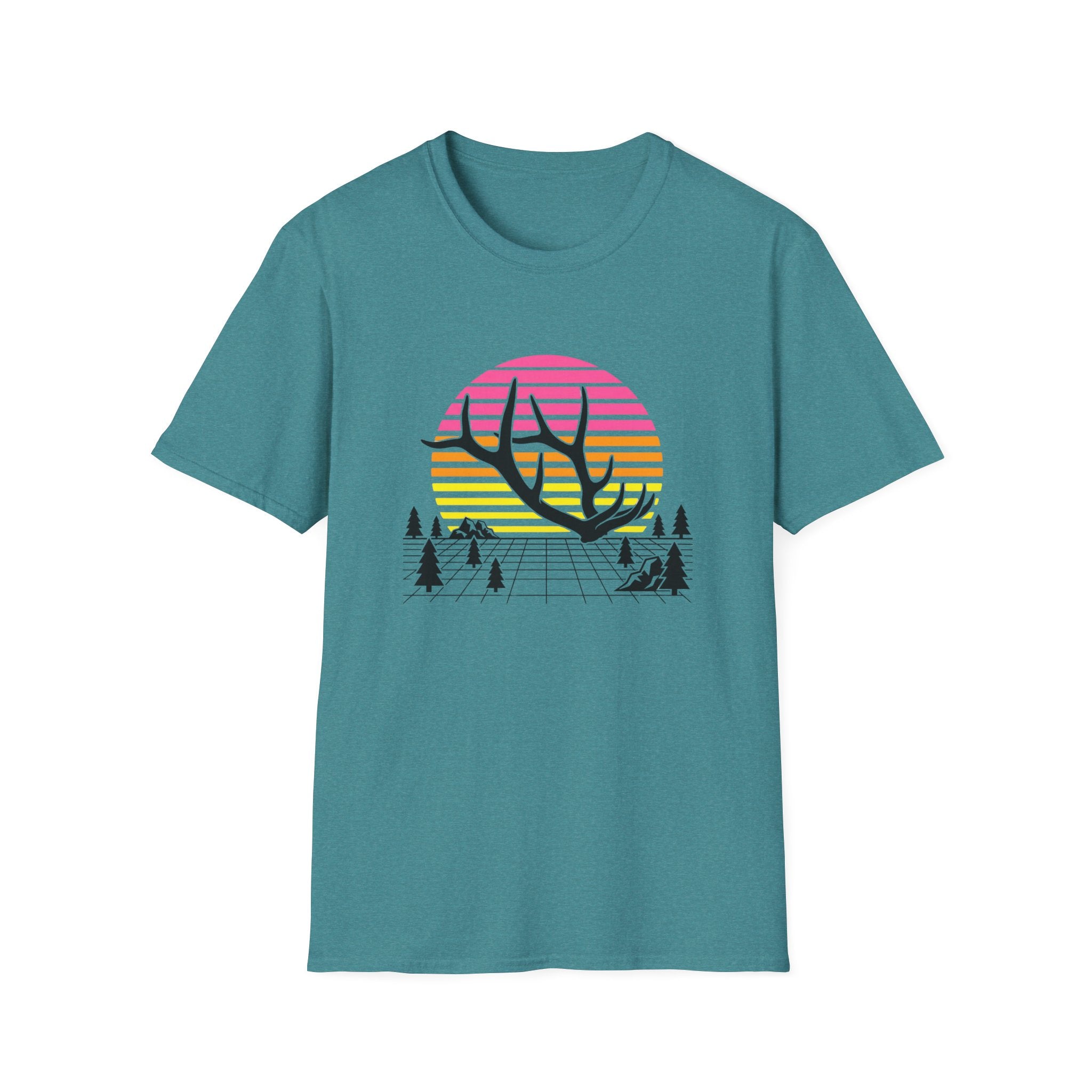 Elk Shed Grid Map T-Shirt