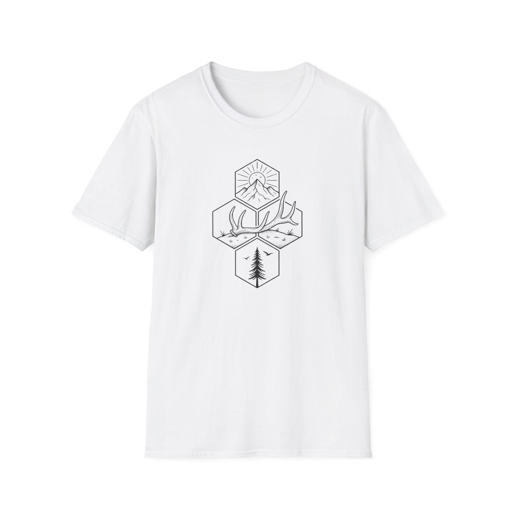 Antler Shed in the Hexagon T-Shirt