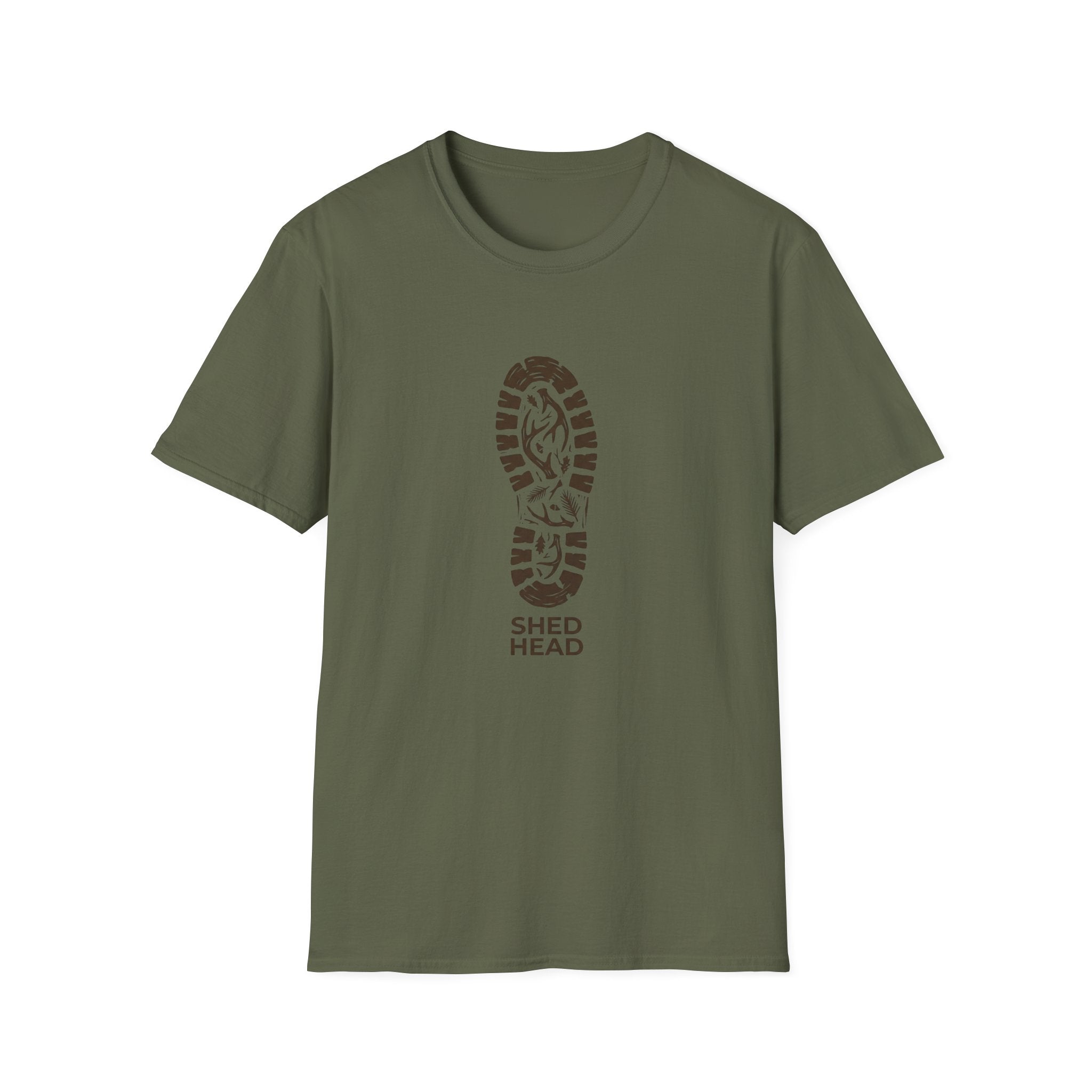 Shed Head Hiking Boot Print T-Shirt