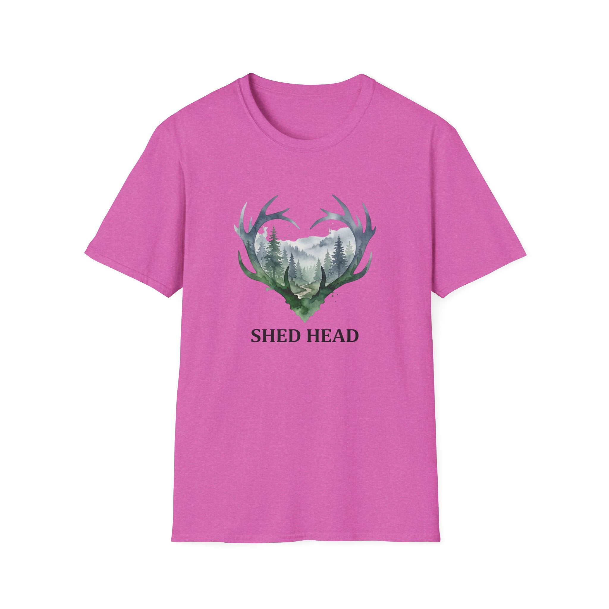 Shed Head Antler Watercolor T-Shirt