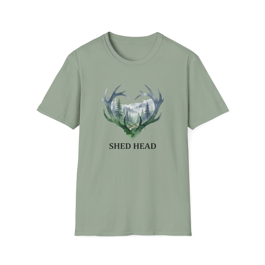 Shed Head Antler Watercolor T-Shirt