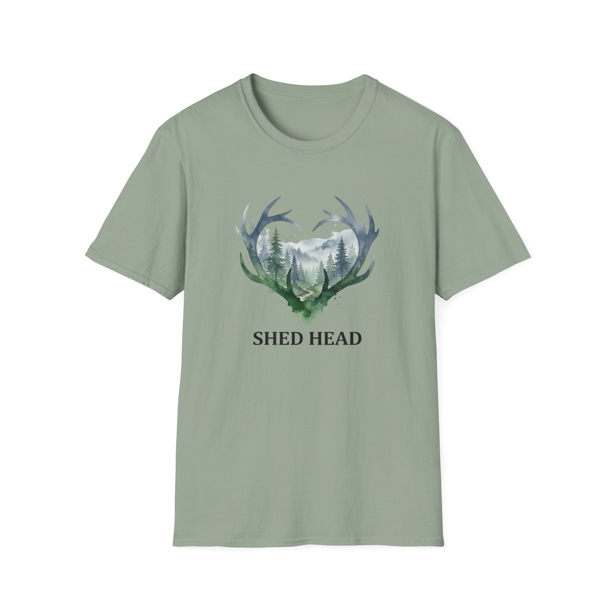 Shed Head Antler Watercolor T-Shirt