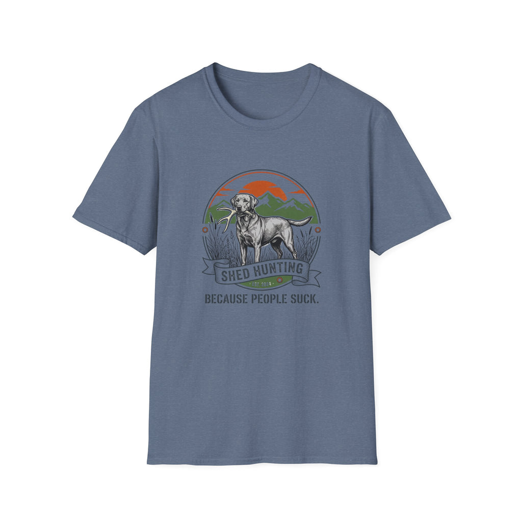 "Because People Suck" Dog with a Bone T-Shirt