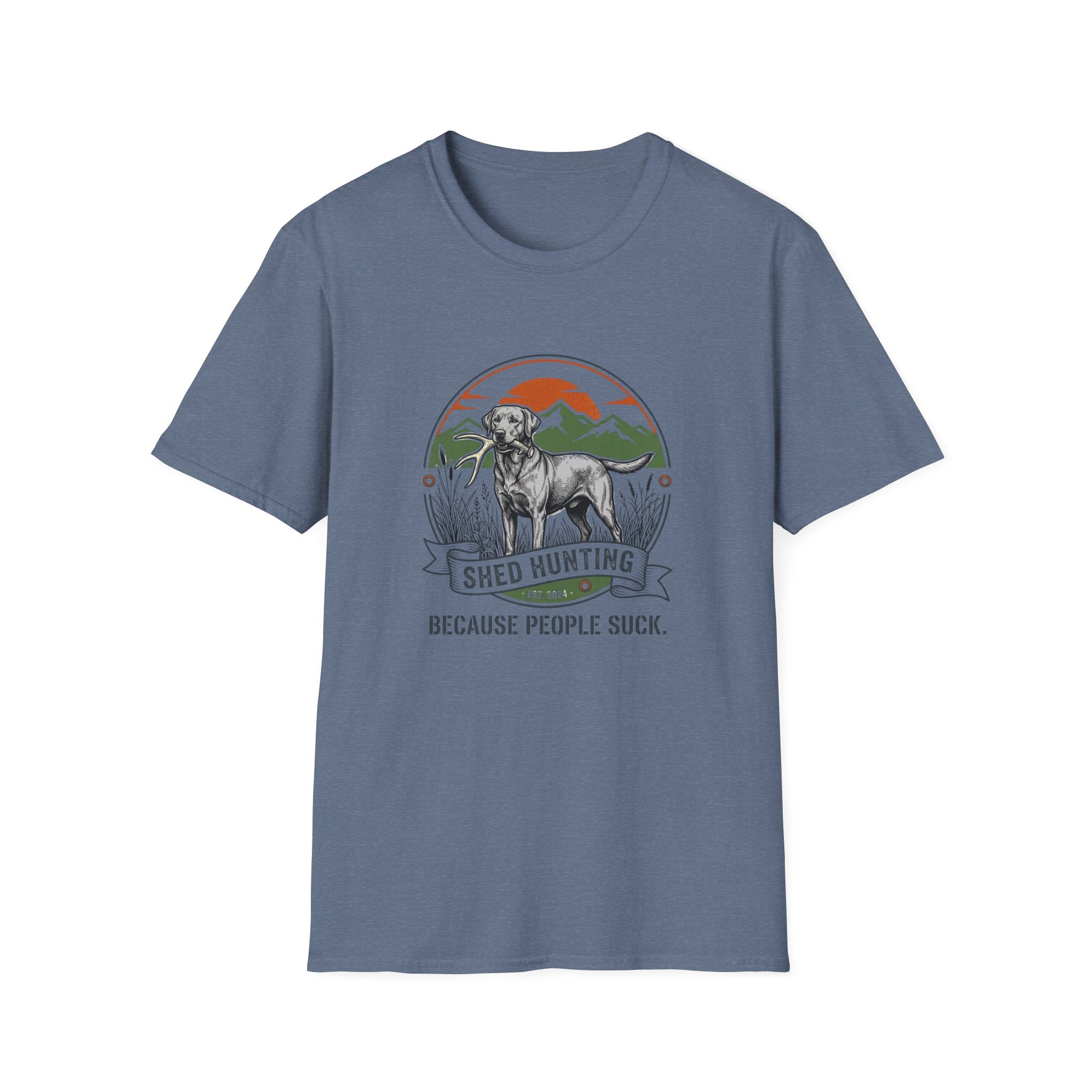 "Because People Suck" Dog with a Bone T-Shirt