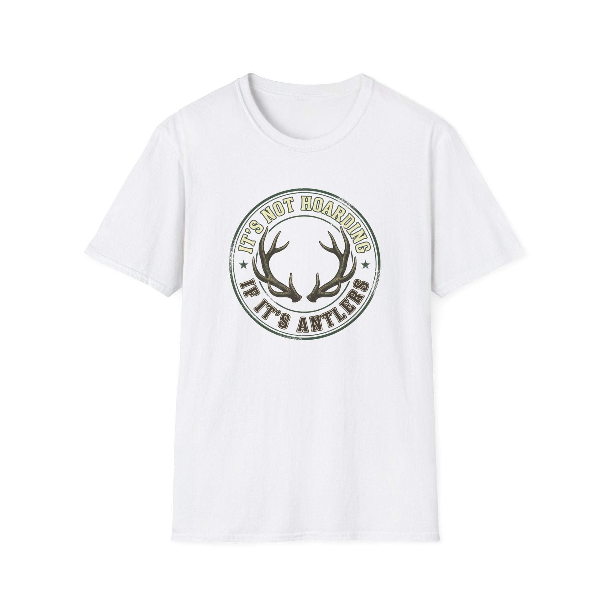It's Not Hoarding if it's Antlers Badge T-Shirt