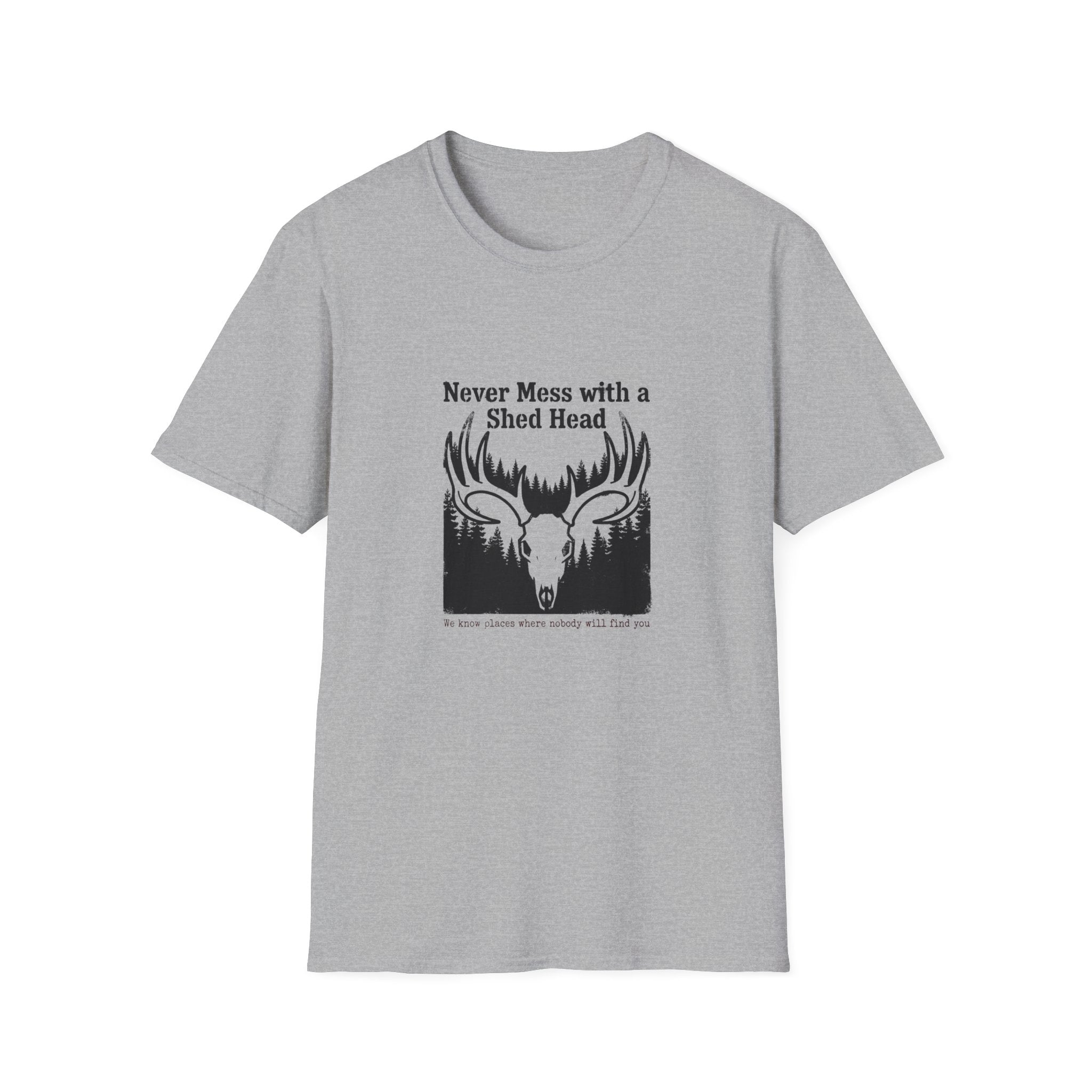 Never Mess With A Shed Head Skull T-Shirt