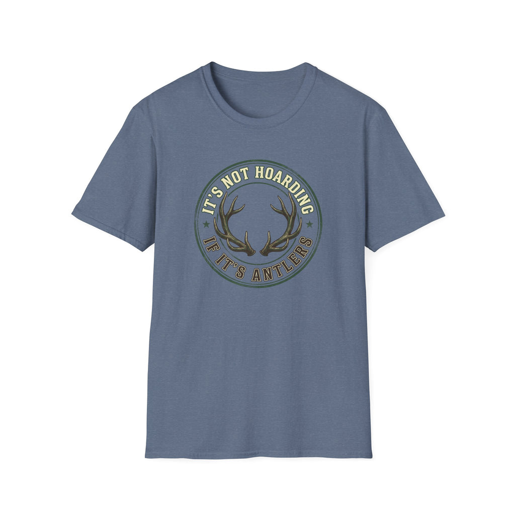 It's Not Hoarding if it's Antlers Badge T-Shirt