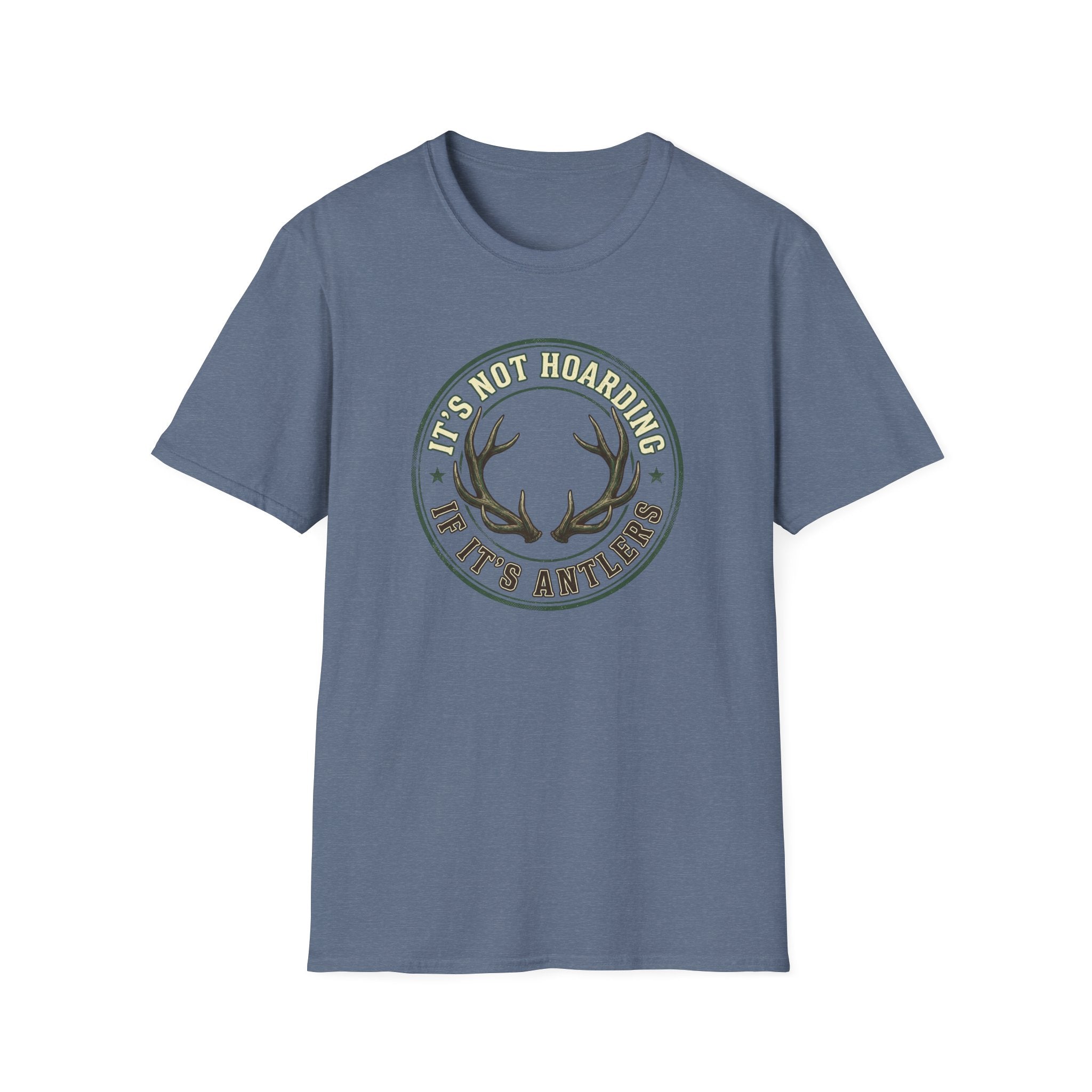 It's Not Hoarding if it's Antlers Badge T-Shirt