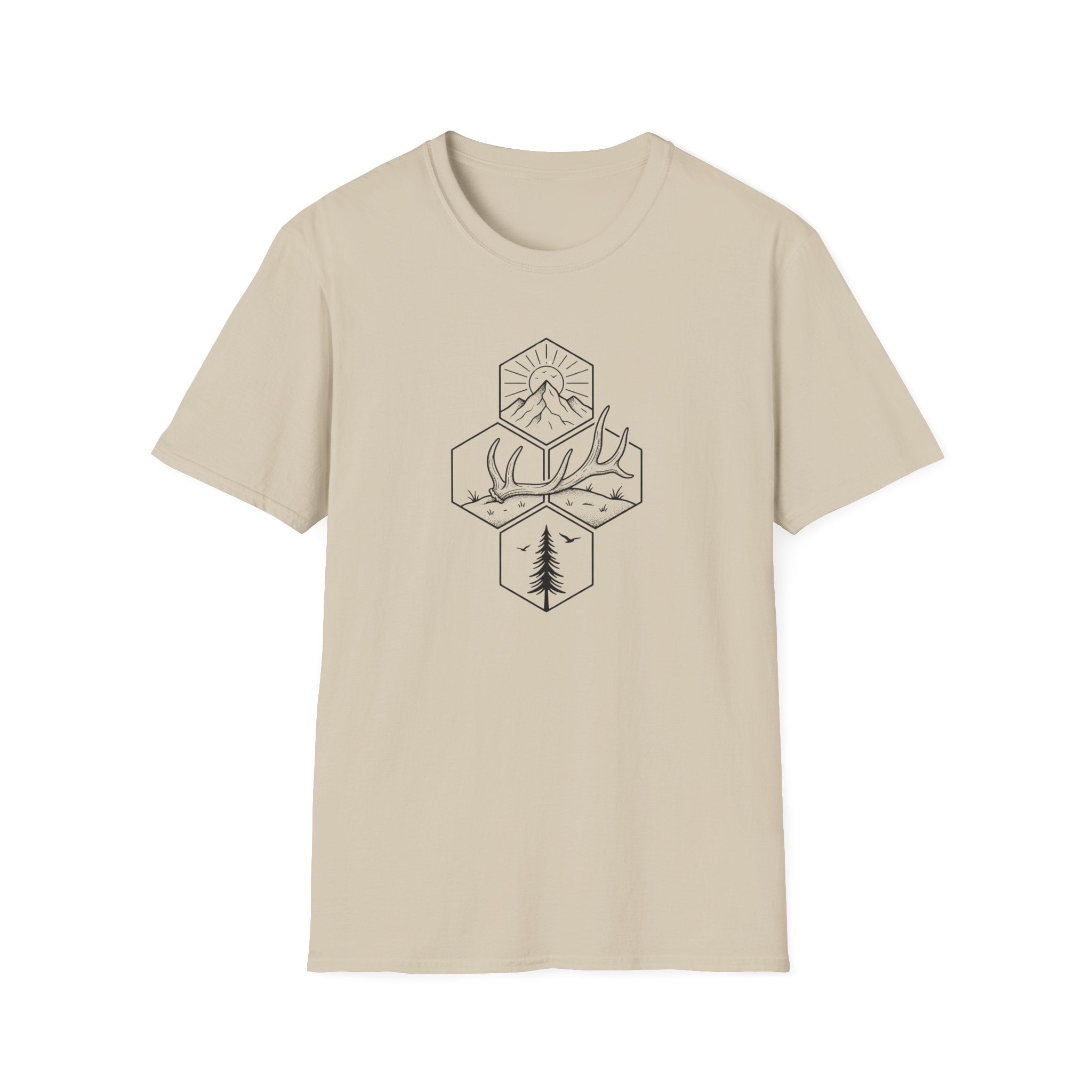 Antler Shed in the Hexagon T-Shirt
