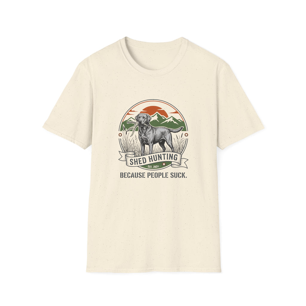 "Because People Suck" Dog with a Bone T-Shirt