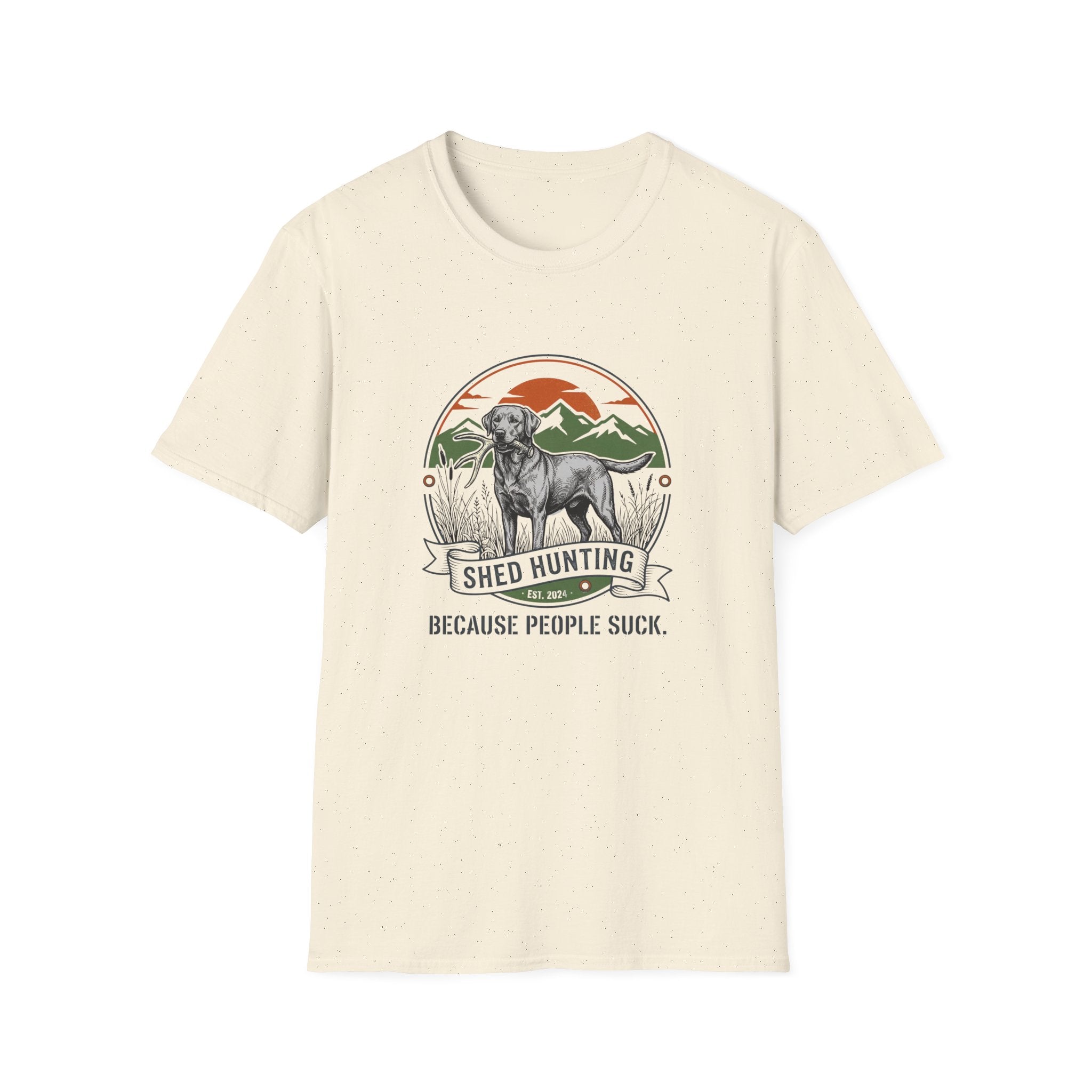 "Because People Suck" Dog with a Bone T-Shirt