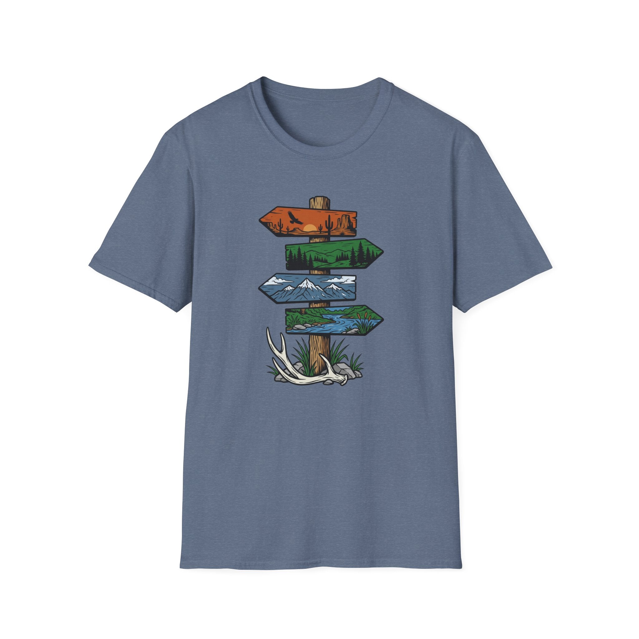 Antler Drop Signpost T-Shirt
