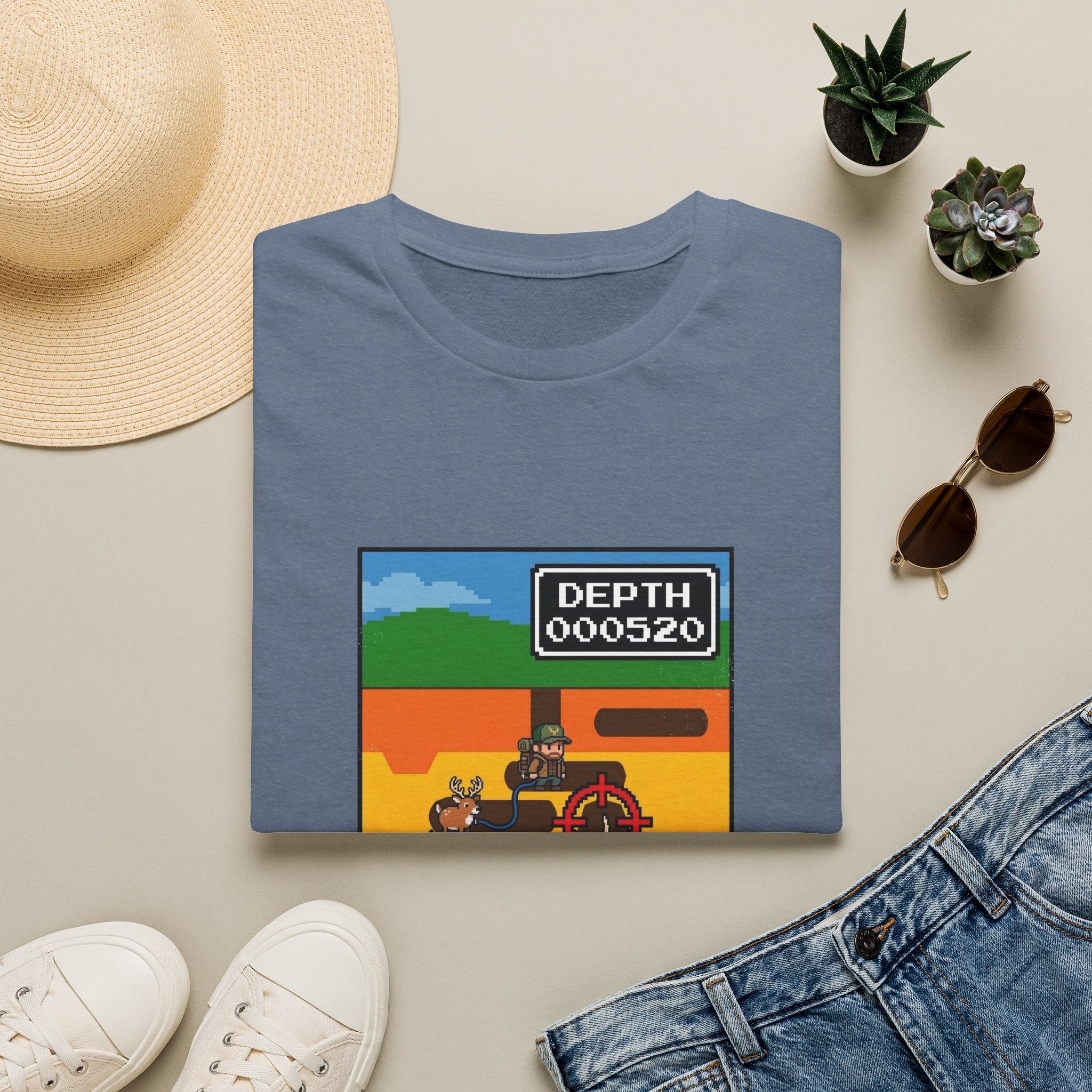 Digging For Gold 80's Video Game T-Shirt