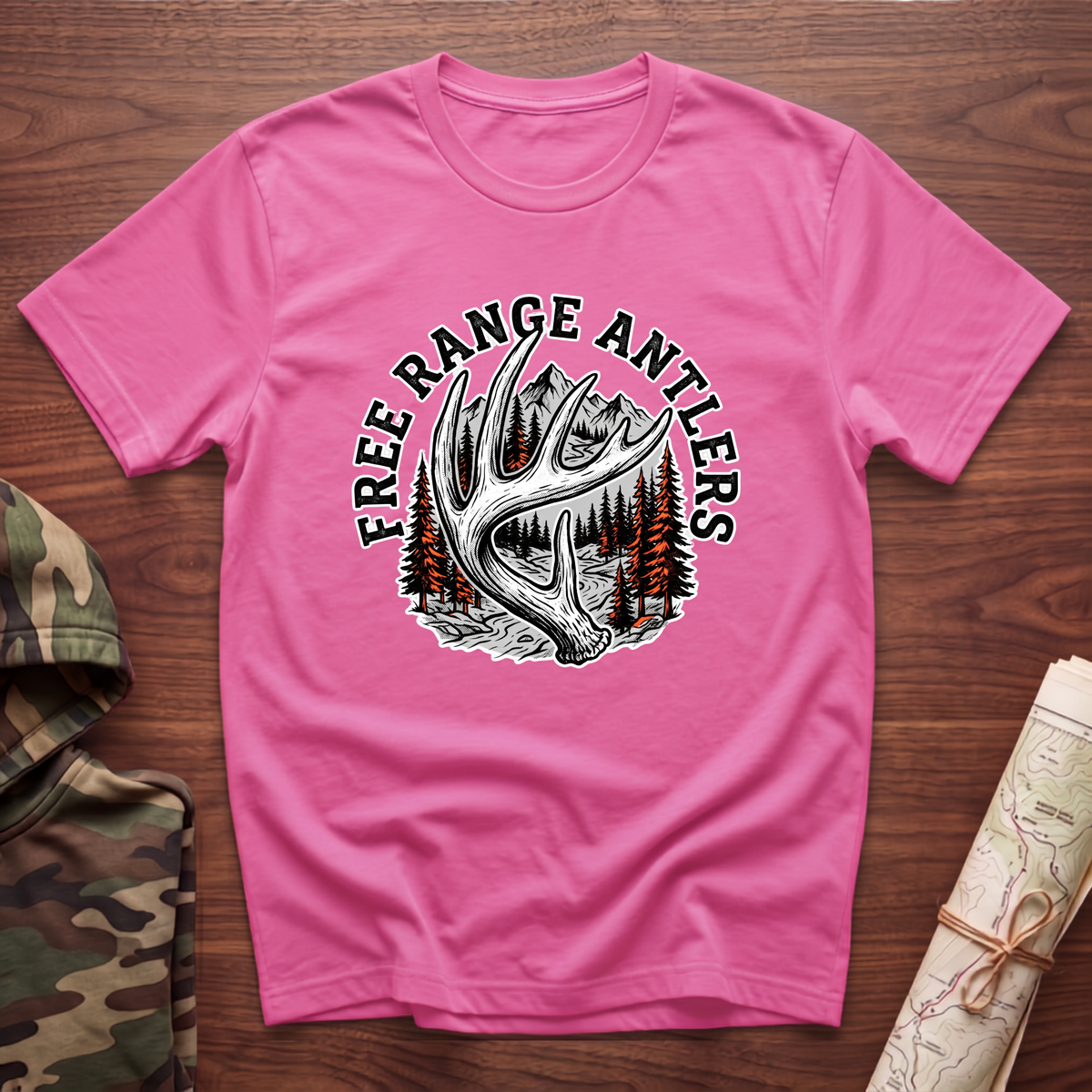 Free Range Antlers T-Shirt