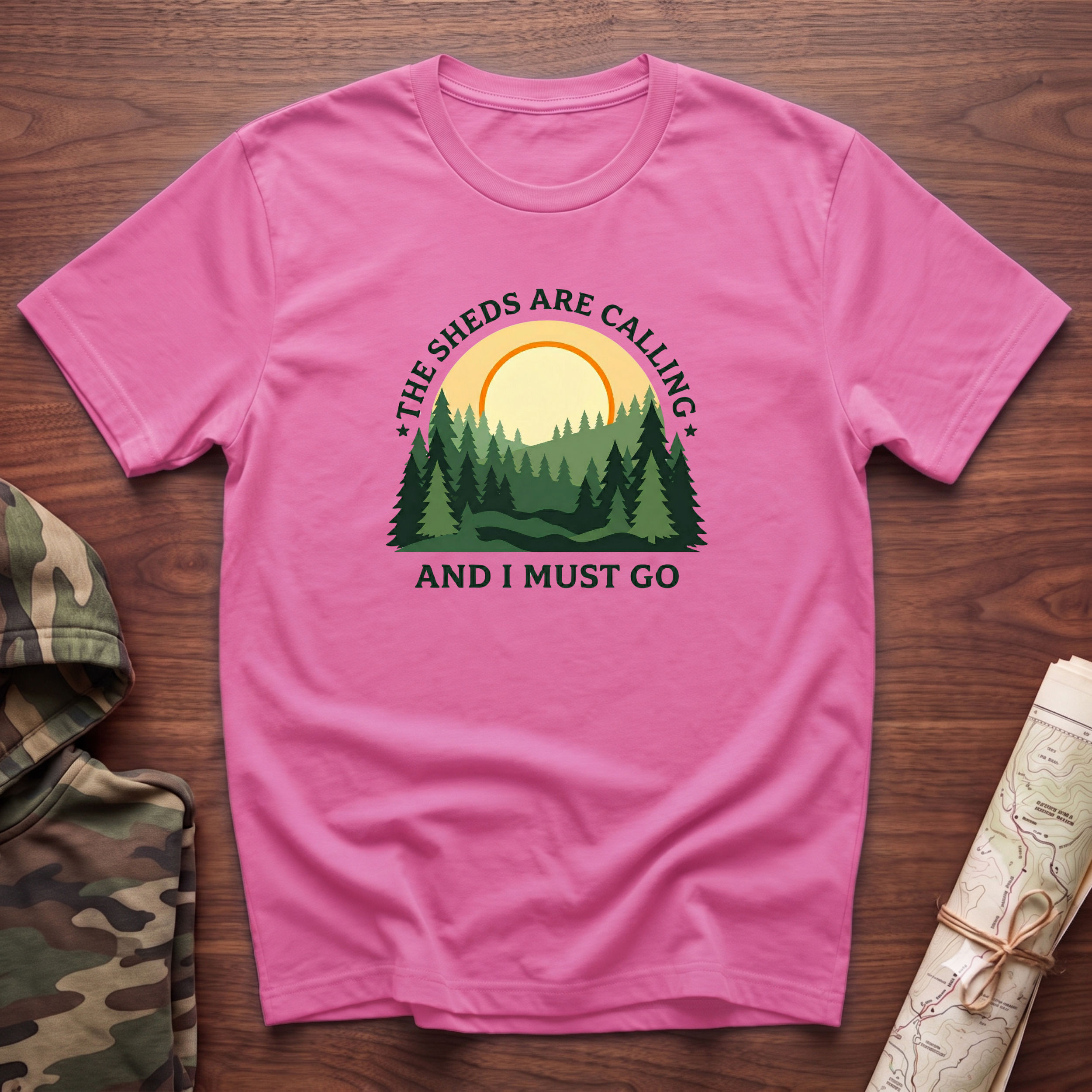 The Sheds Are Calling Sunrise T-Shirt