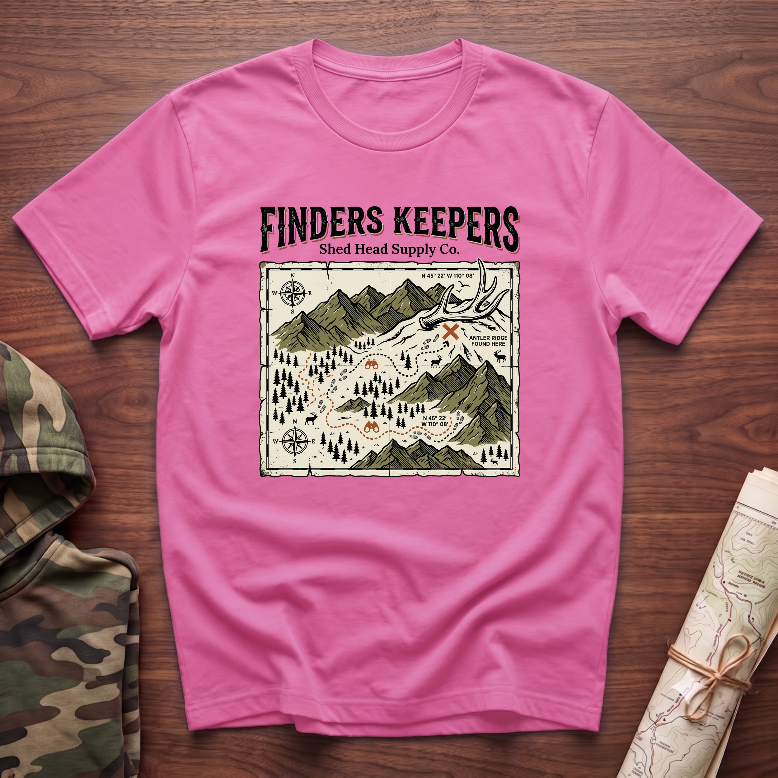 Finders Keepers Treasure Map T-Shirt