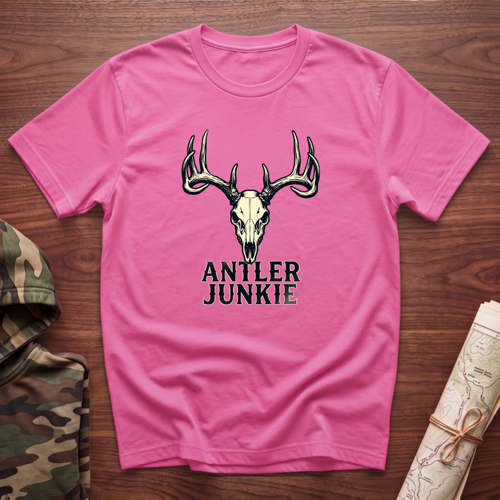 Antler Junkie Skull T-Shirt