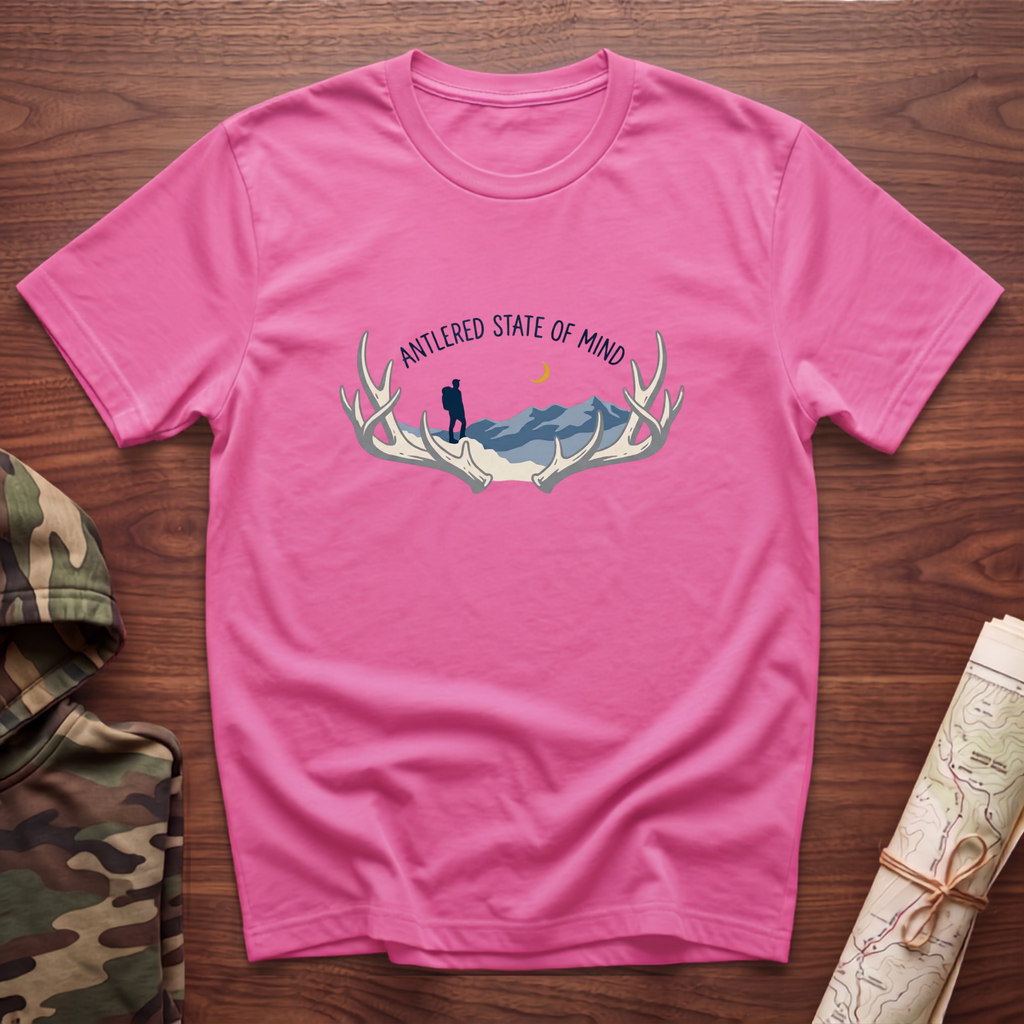Antlered State Of Mind Hiker T-Shirt
