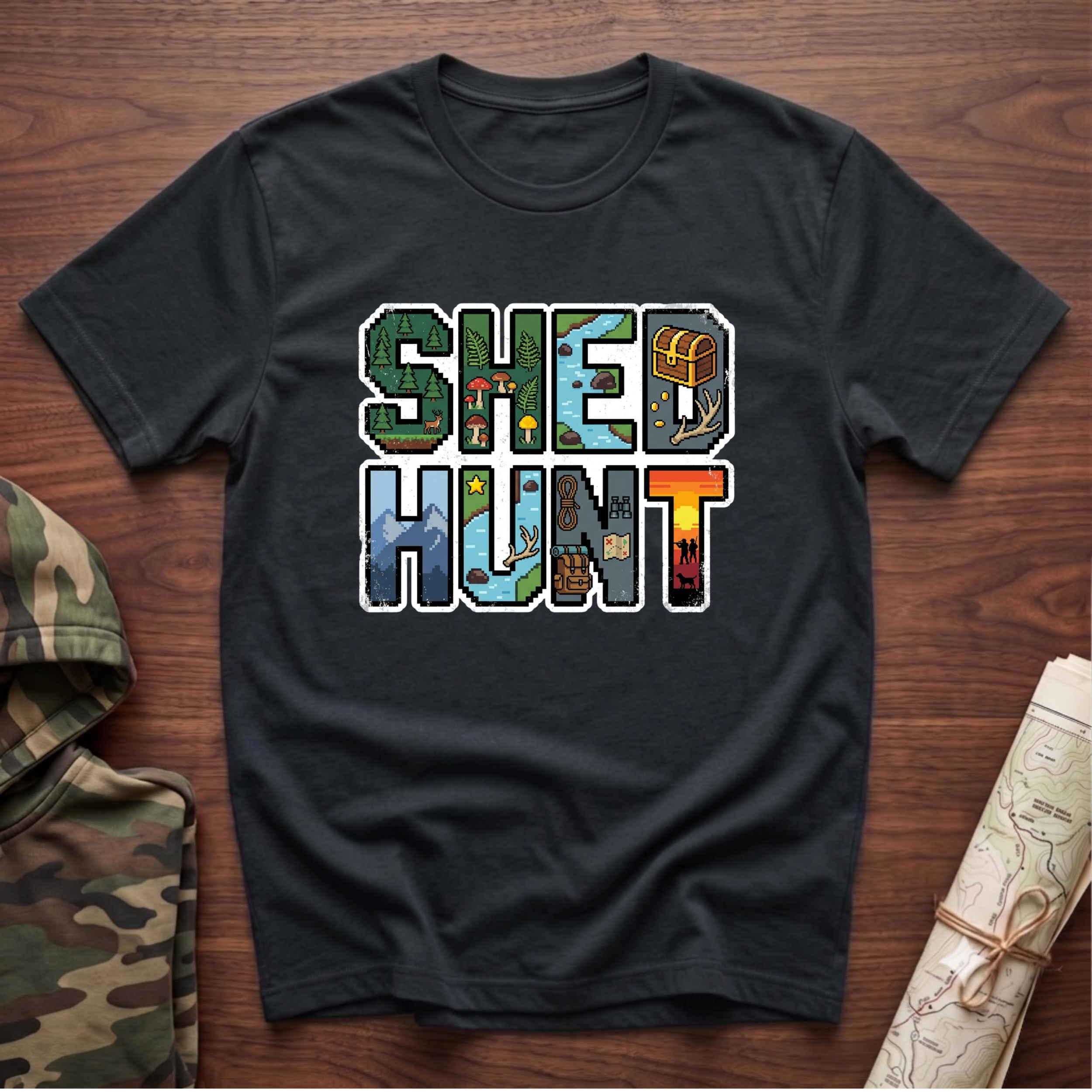 SHED HUNT 80's Pixel T-Shirt