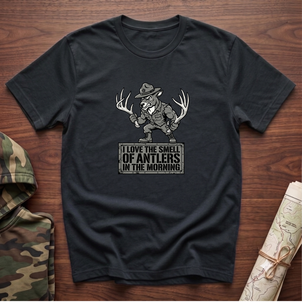 I Love the Smell of Antlers in the Morning T-Shirt