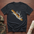 Sunset Stripe Elk Sheds T-Shirt